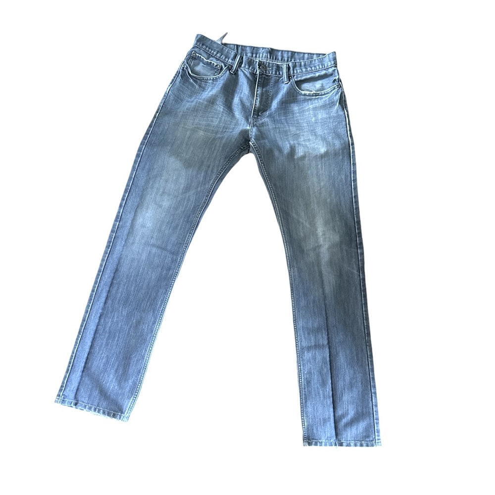 Levi’s Men’s 514 Denim blue Jeans straight leg distressed Size 33x36